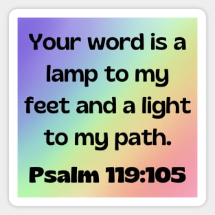 Bible Verse Psalm 119:105 Magnet